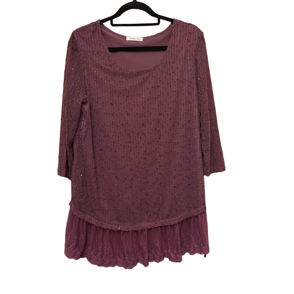 indigo soul Tops - Indigo Soul purple women’s top.        B9